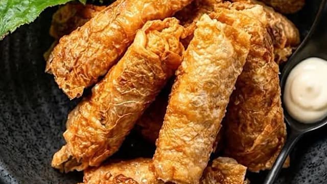 食谱：香脆肉丝卷