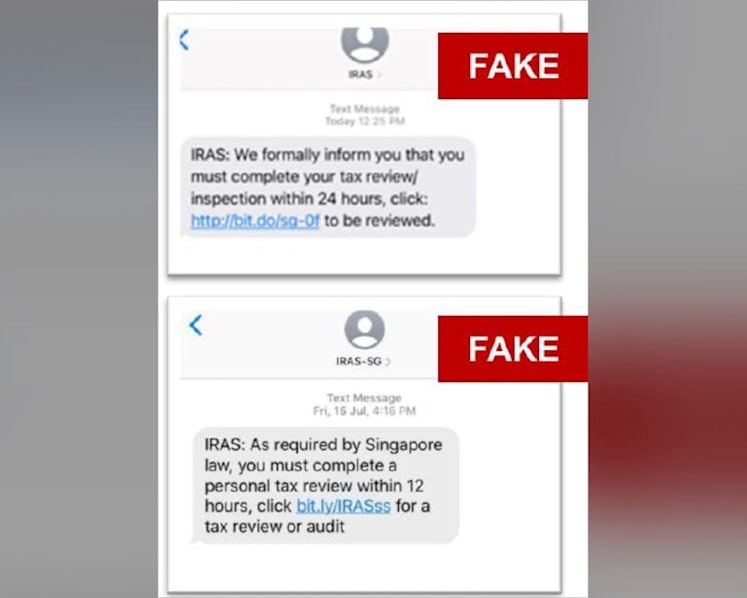 More than S$37,000 lost by victims this month amid 'sudden surge' in IRAS phishing scams