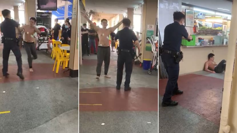 Man tasered, arrested after challenging police to fight at coffee shop near Lavender Street