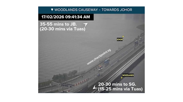 大年初一早晨 两个陆路关卡交通顺畅