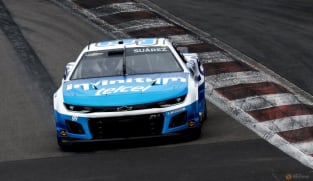 Mexican hero Suarez triumphs in rain-soaked NASCAR homecoming