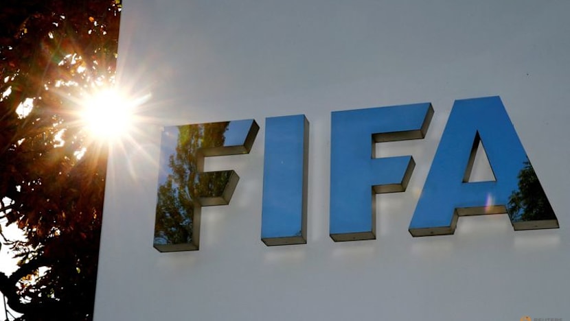 FIFA chief operating officer Kevin Lamour leaves after criticizing President Gianni Infantino