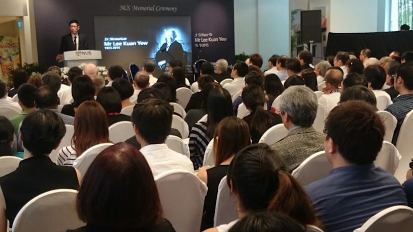 NUS holds memorial ceremony for Mr Lee Kuan Yew