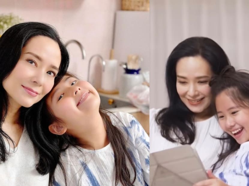 Ex TVB Star Sonija Kwok Films TV Commercial With 10-Year-Old Daughter For The First Time