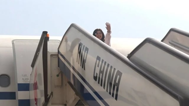 宋涛北京送机时向郑丽文说：后会有期