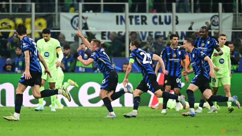 Inter edge Barca in seven-goal thriller to reach Champions League final after extra time
