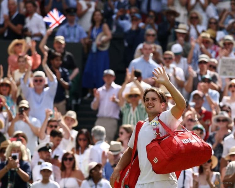 Home hope Fery traded a Greek beach for Wimbledon Centre Court