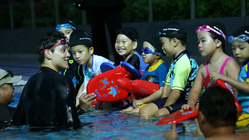 Schooling them young: Olympic champion launches academy at Our Tampines Hub