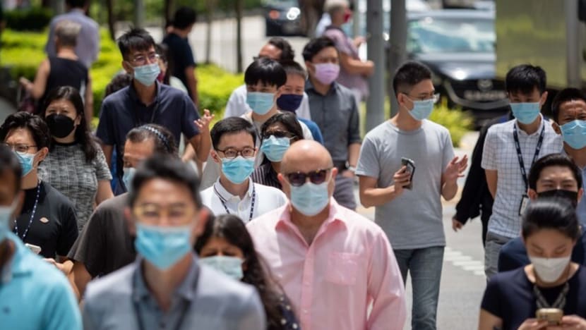 No group size limits from April 26; all workers can return to workplace, may remove mask in certain situations