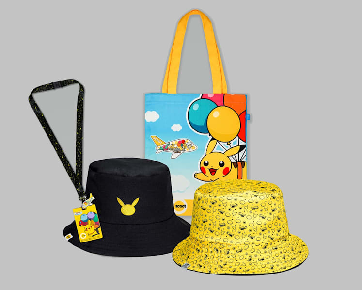 Scoot x Pokemon Air Adventures トートバッグ Take flight with Pikachu and friends on the new Pokemon-themed