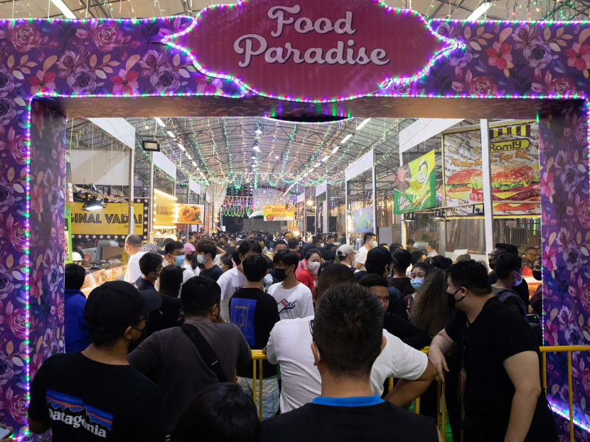 A crowd at the Ramadan bazaar in Geylang Serai on April 3, 2022. A crowd at the Ramadan bazaar in Geylang Serai on April 3, 2022.