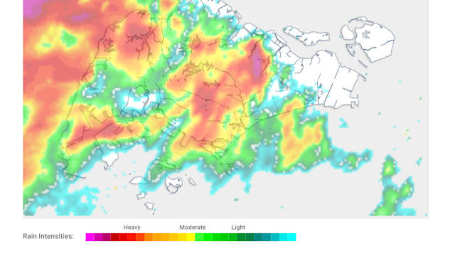 全岛多地今晨迎来中到大雷阵雨
