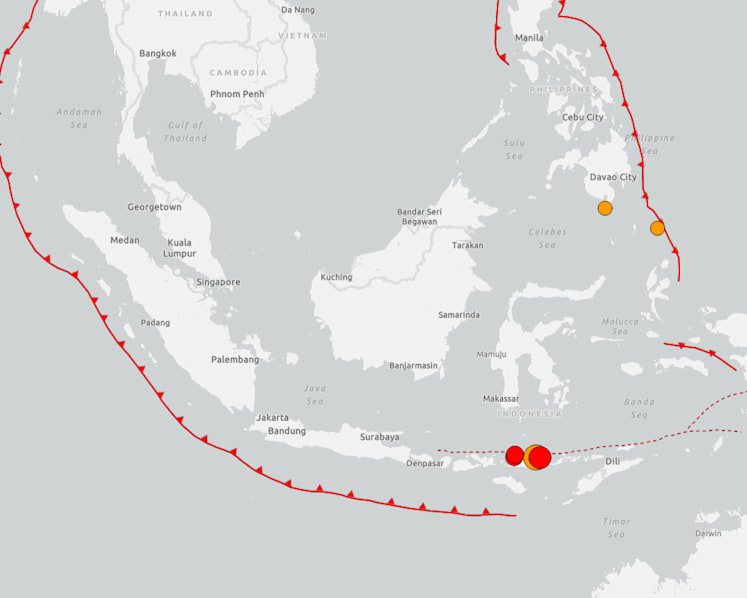 Powerful earthquake strikes off coast of Indonesia, tsunami warning issued Powerful earthquake strikes off coast of Indonesia, tsunami warning issued