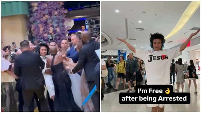 跨保安栏杆扑向女星 男子今被控公共滋扰罪  