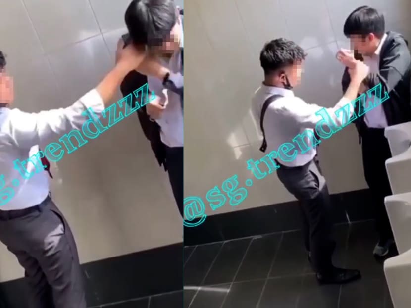 A video of the bullying incident was uploaded on the sg.trendzzz Instagram page last Friday and was first reported by the Mothership website on Tuesday. A video of the bullying incident was uploaded on the sg.trendzzz Instagram page last Friday and was first reported by the Mothership website on Tuesday.