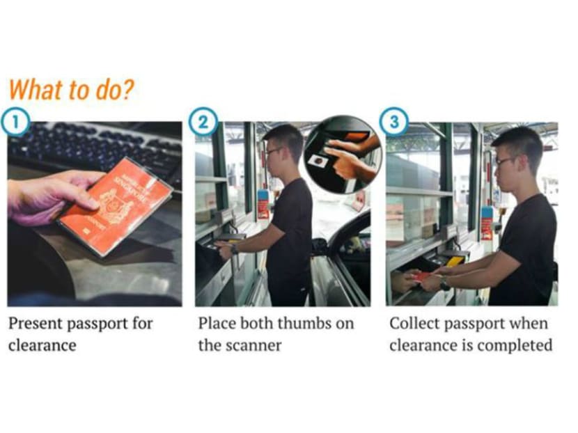 The Immigration & Checkpoints Authority (ICA) will be progressively expanding the trial of the BioScreen system for car travellers arriving and departing through Tuas and Woodlands checkpoints. Photo: ICA