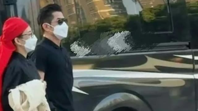 郭富城陪同方媛回老家奔丧，一动作遭疑身体机能退化