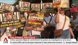 Thousands in Philippines protest against corruption on anniversary of Marcos Sr's ouster