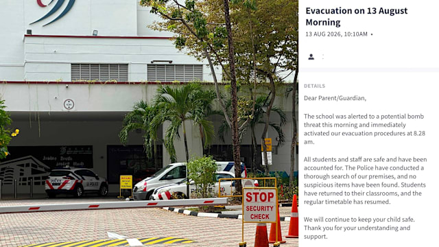 新民中学接炸弹恐吓 校方启动疏散程序