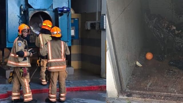 宏茂桥垃圾槽火患频发 市镇理事会呼吁正确丢垃圾