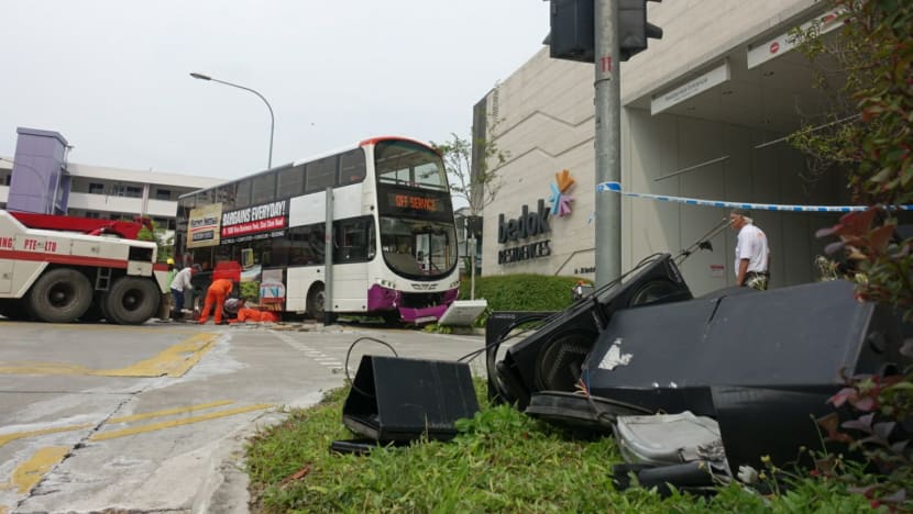 Double-decker bus ploughs into pedestrians at Bedok interchange