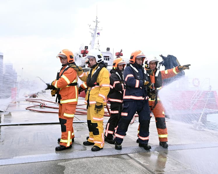 Kusu Island fire: How SCDF firefighters braved heavy rain, darkness to put out blaze at shrine