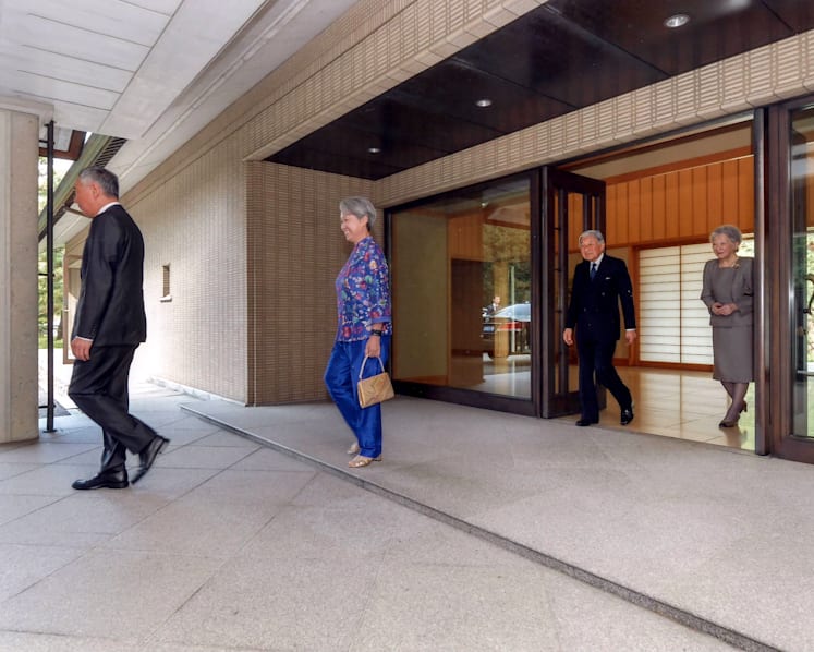 PM Lee and Ho Ching lunch with Japanese Emperor and Empress at Tokyo's Imperial Palace