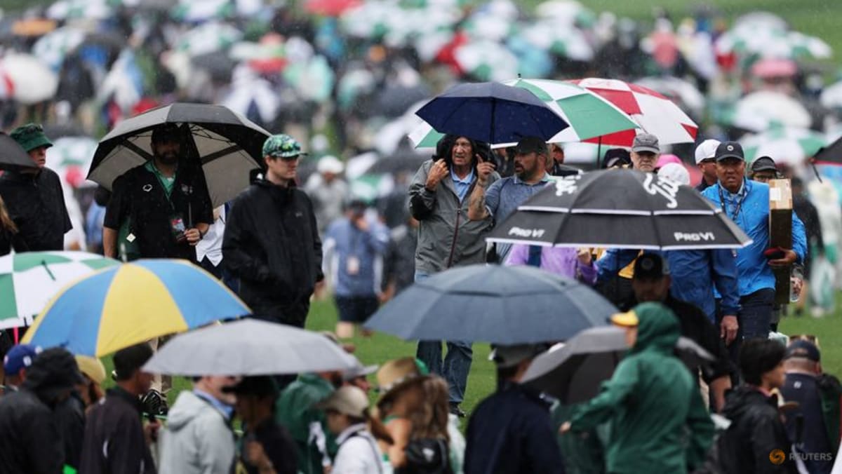 Masters practice round suspended due to rain Masters practice round suspended due to rain