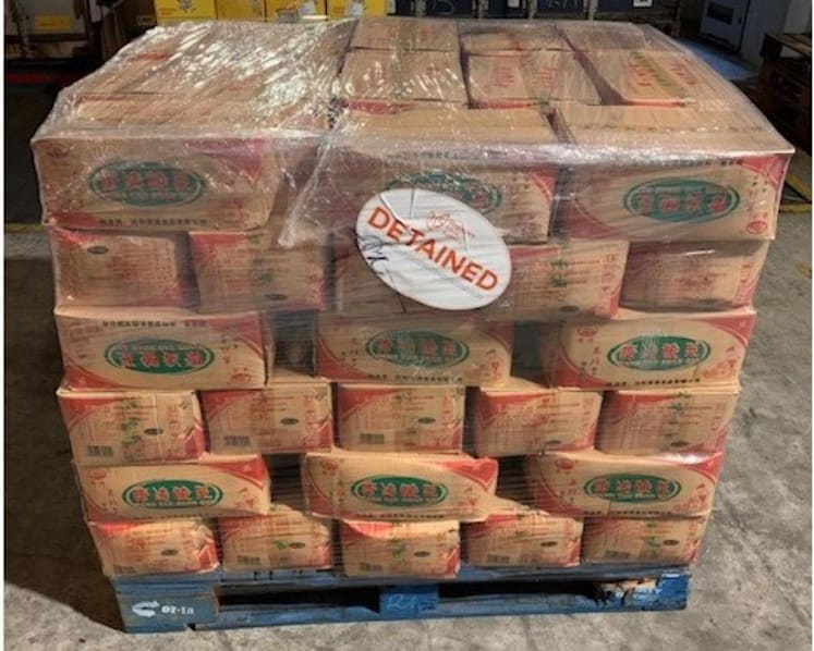 Company fined S$11,000 for illegally importing food products from China