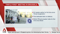 Trump says will 'definitely' impose tariffs on EU as bloc gathers for 'triple first' meeting