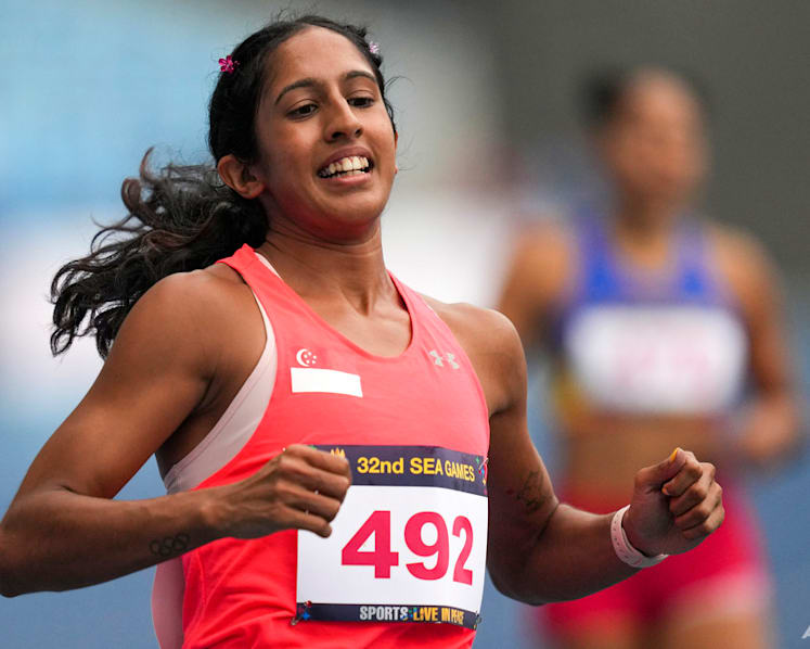 Singapore's Shanti Pereira sets new 100m national record twice in a day at Germany meet