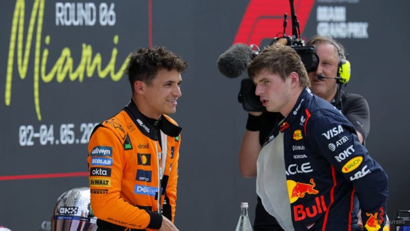 New dad Verstappen beats Norris to Miami pole