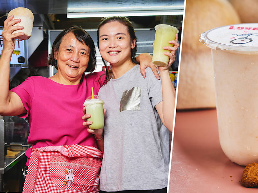 Coconut Shakes From $3.50 At Toa Payoh Hawker Stall By Mother-Daughter Team