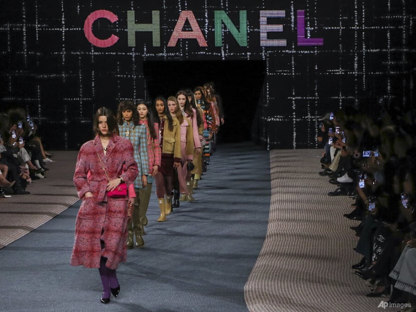 It's all about tweed for Chanel's fall collection presented at Paris Fashion Week
