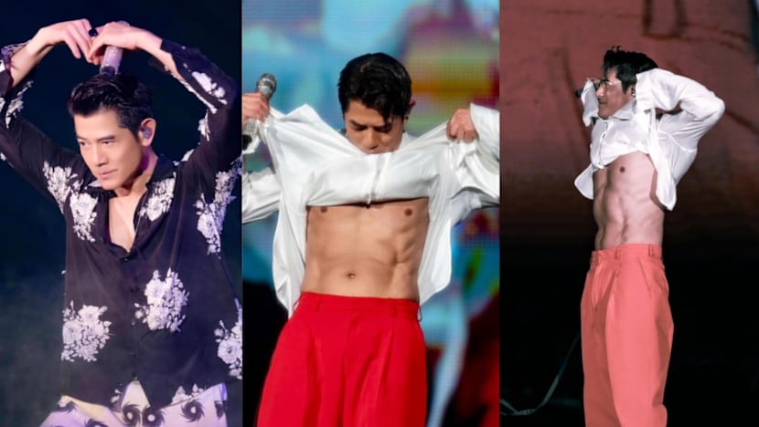 Aaron Kwok, 60, Flaunts Chiselled Abs At Taiwan Concert