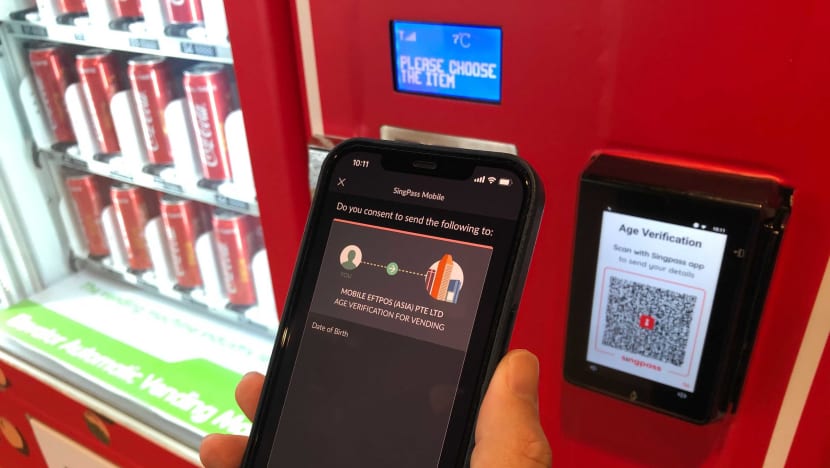 SingPass app could soon be used to verify age before buying alcohol from vending machines