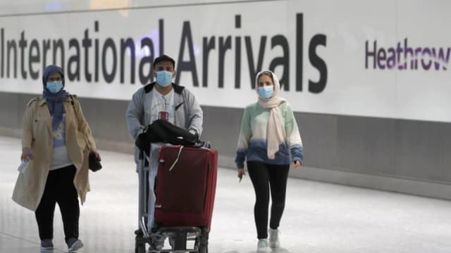 英国将要求中国入境旅客 提供冠病检测阴性证明