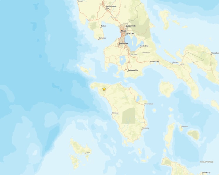 Magnitude 5.8 earthquake strikes off western Philippines; tremors felt in capital