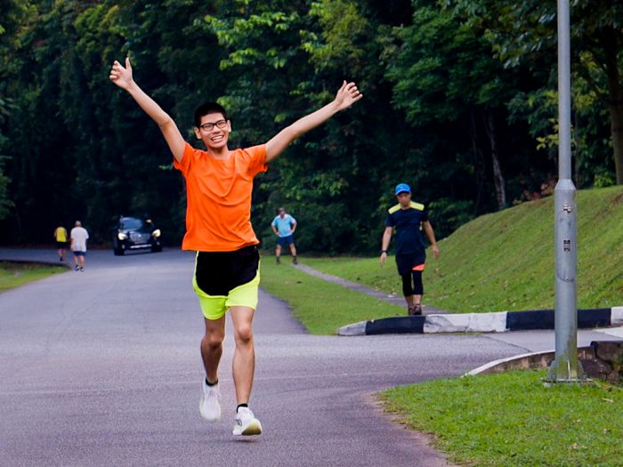How a young runner with autism stayed the course to finish his first marathon in under 5 hours