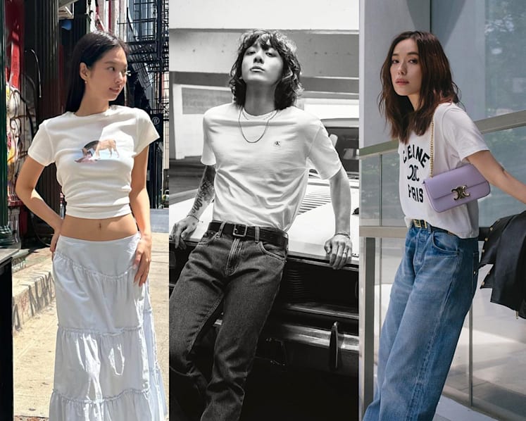 From Hollywood rebels to K-pop icons: A brief history of the white T-shirt and how to style it today