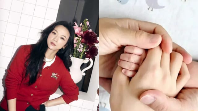 汤唯升格二宝妈，喜晒一家四口牵手照！