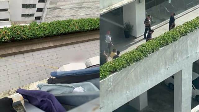 新山兄妹12楼坠下一死一重伤 外籍母亲被扣查