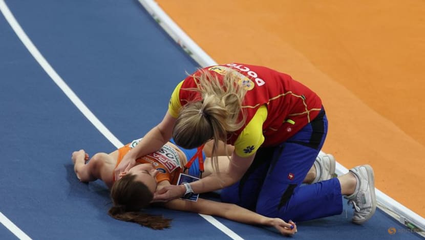 Dutch runner Koster hospitalised after horror fall at European Indoor Championships