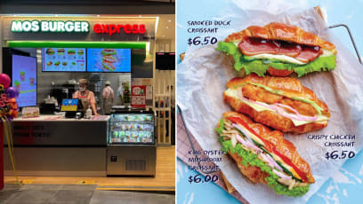 Mos Burger Opens First Express Outlet Today With $6.50 Smoked Duck Croissant