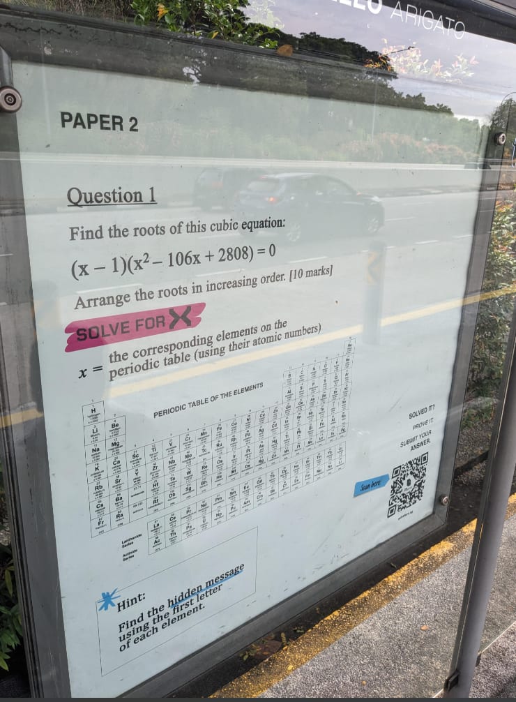 Math Question On Bus Stop Ad In Bukit Timah Confuses Commuters Those