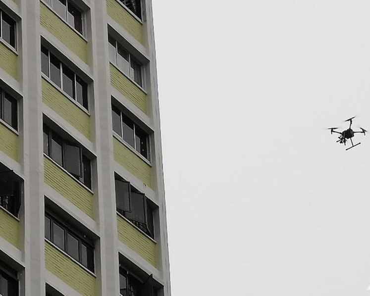 Heady days: Use of drones to detect defects on HDB blocks takes flight