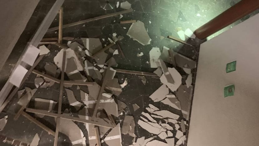 False ceiling collapses at NTU, no injuries reported