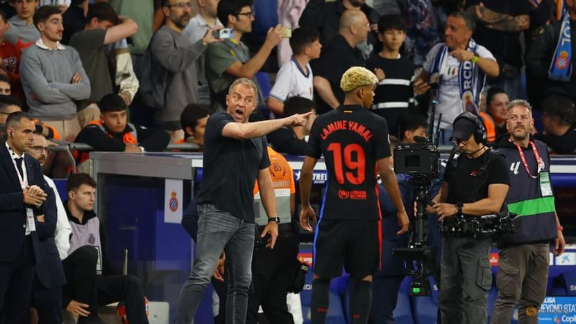 Coach Flick hails 'incredible' Barca after clinching LaLiga title