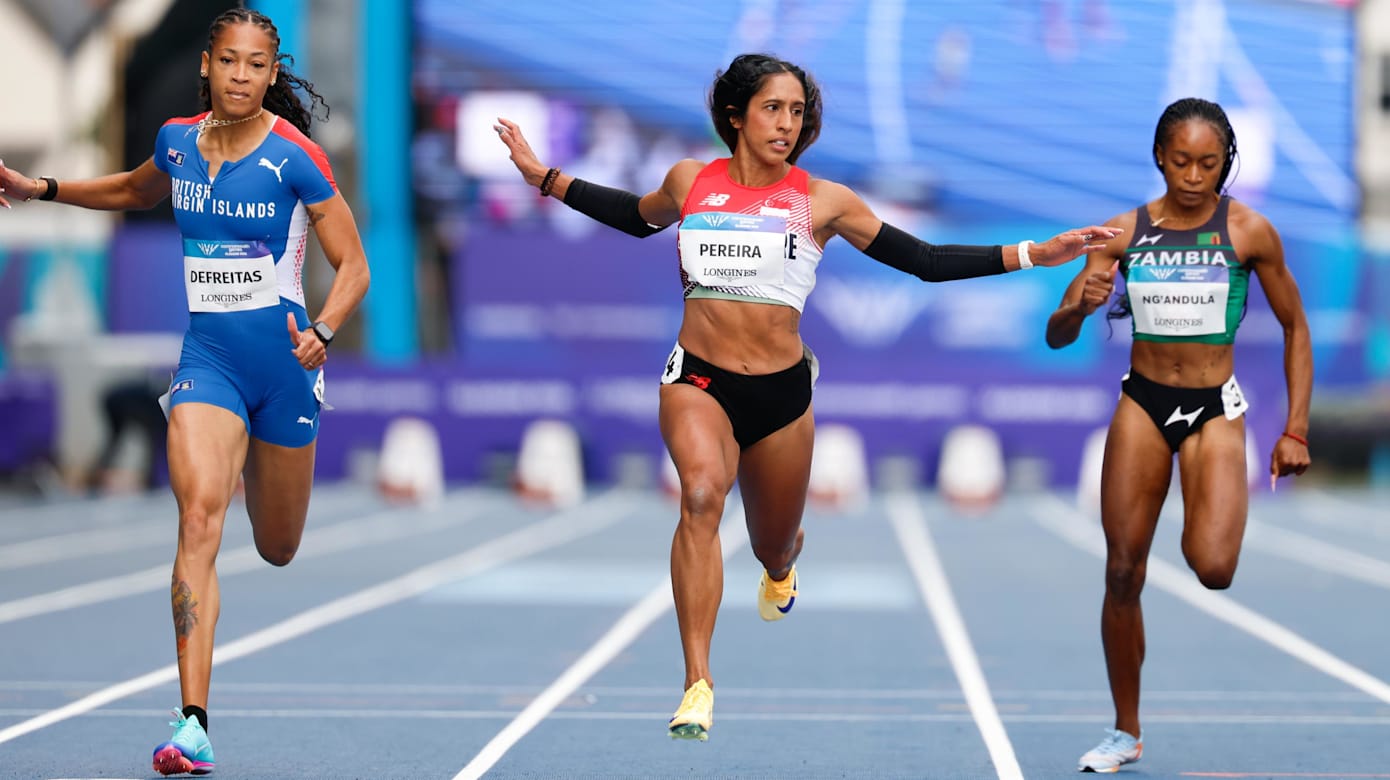 珊蒂11.24秒跑出小组第一  晋级共运会女子100米半决赛