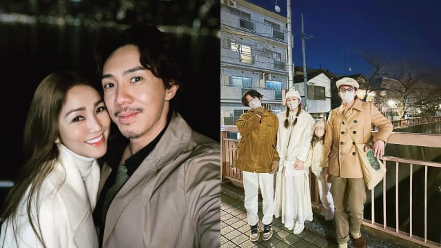 谢安琪全家游日，老公只现身一张合照！张继聪揭原因获赞
